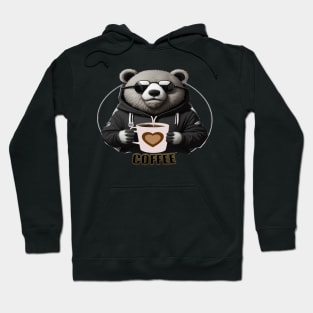 COFEE WITH BEAR DESIGN Hoodie